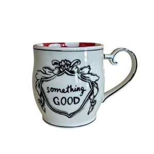 Anthropologie Molly Hatch Something Good Red Polka Dot Coffee Tea Mug Cup